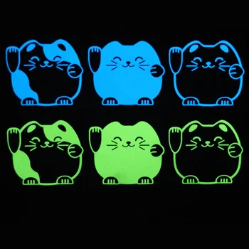 

Novelty Cartoon Cat Luminous Switch Stickers Kids Glow Stickers in the Dark for Home Decor Wall Decoration Living Room Bedroom