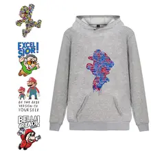 Game Mario Bros Cartoon Printed Trendy Unisex Harajuku Hoodie with Kangaroo Pocket Winter Junior Pullover A193161 Game Mario Bros Cartoon Printed Trendy Unisex Harajuku Hoodie with Kangaroo Pocket Winter Junior Pullover A193161