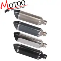 Motoo - 4 สีรถจักรยานยนต์ 47 ซม. Scooter ท่อไอเสียท่อดัดแปลงท่อไอเสียท่อไอเสียสเตนเลสท่อ DB killer