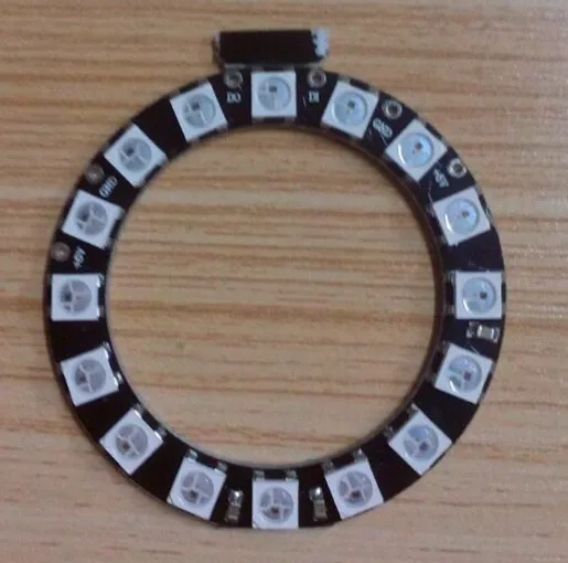 

16leds WS2812B RGB addressable ring;DC5V input;RGB full color;round LED pixel