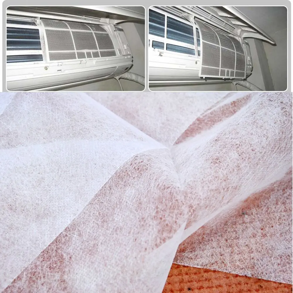 

2 Pcs/set Practical Scalable Adhesive Anti-dust Useful Air Condition Filter Mesh Cloth Cleansing Car AC System Home