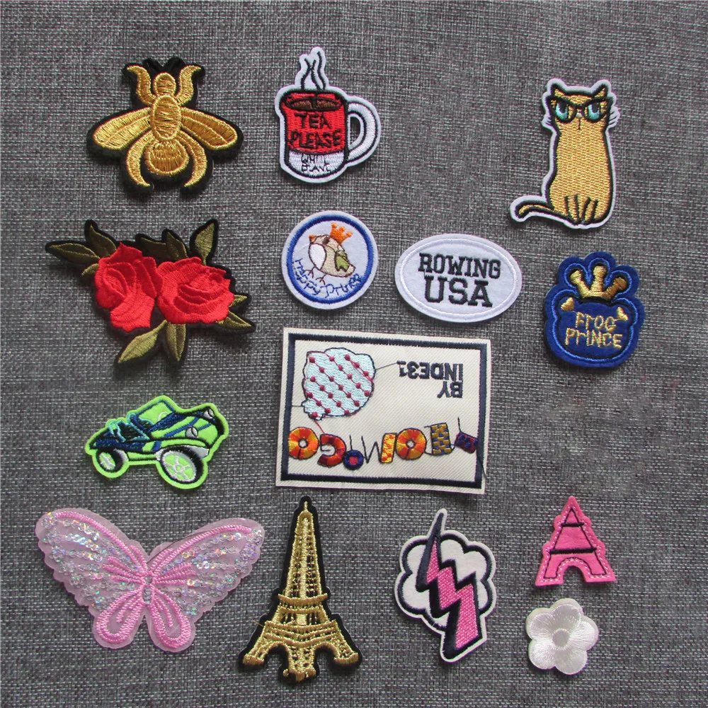 Cartoon-Patches-For-Clothes-Application-Jeans-Bag-Applique-Iron-On ...