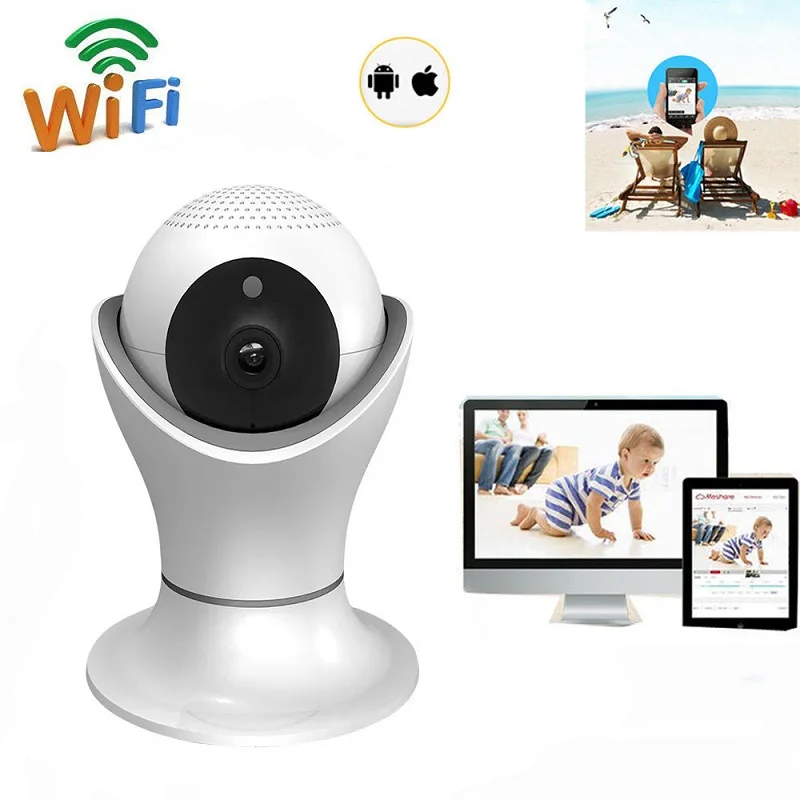 

1080P HD Panoramic Wireless Wifi Ip Camera P2P Video Kamera Two Way Audio Night Vision 360 Degree CCTV Home Security Camera