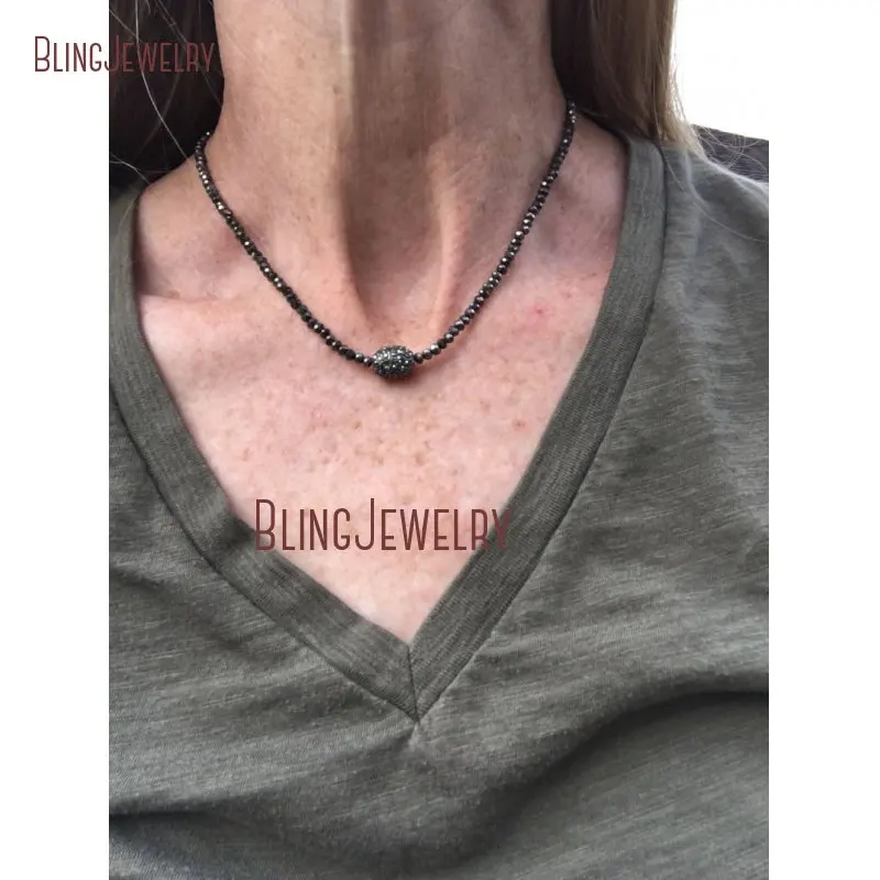20190415-NM10761-faceted crystal choker with hematite focal bead boho jewelry sparkle jewelry new years jewelry rodeo necklace short necklace crystal beads