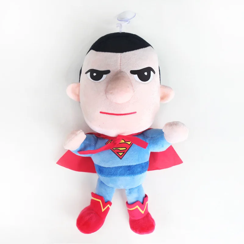 Мстители супер герой плюшевые игрушки кукла 25 см Человек-паук Железный человек Капитан Бэтмен Американский Супермен плюшевые мягкие с наполнением игрушки подарки - Цвет: Superman
