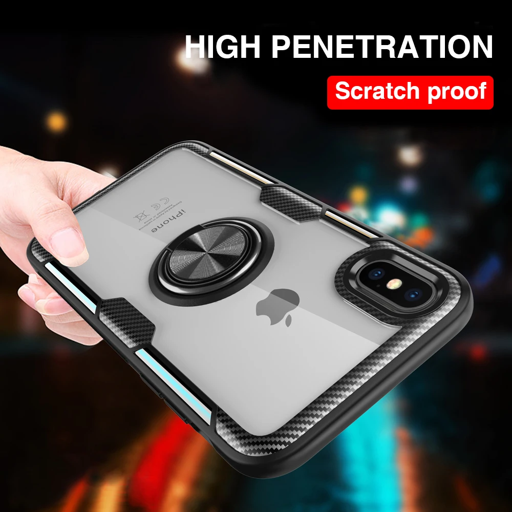 Чехол для Huawei P20 Lite Honor 10 Play 7X Mate Pro 9 Ультратонкий Прозрачный ударопрочный чехол с