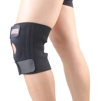 

Free Shipping ShuoXin SX524 Sports Leg Knee Patella 4 spring Support Brace Cap Wrap Protector Pad Sleeve - Black