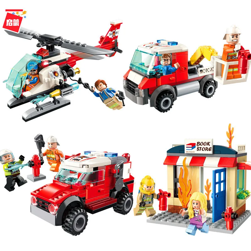 

Building Block Fire Series Model Assembly for Children's DIY Toys Birthday Gifts Parent-child interactive toys No Box