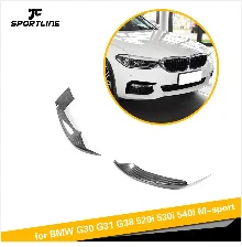 Углеродное волокно/FRP для BMW 5 серии G30 G31 520i 530i 540i M Sport- передний бампер губы разветвители фартук крылья