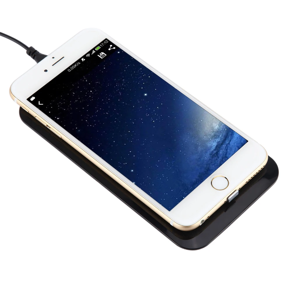 ALLOET الهاتف المحمول تشى اللاسلكية وسادة الشاحن رقيقة جدا الشحن اللاسلكي استقبال الارسال مجموعة للآيفون 7 6 S 6 زائد 5 5 S 5c