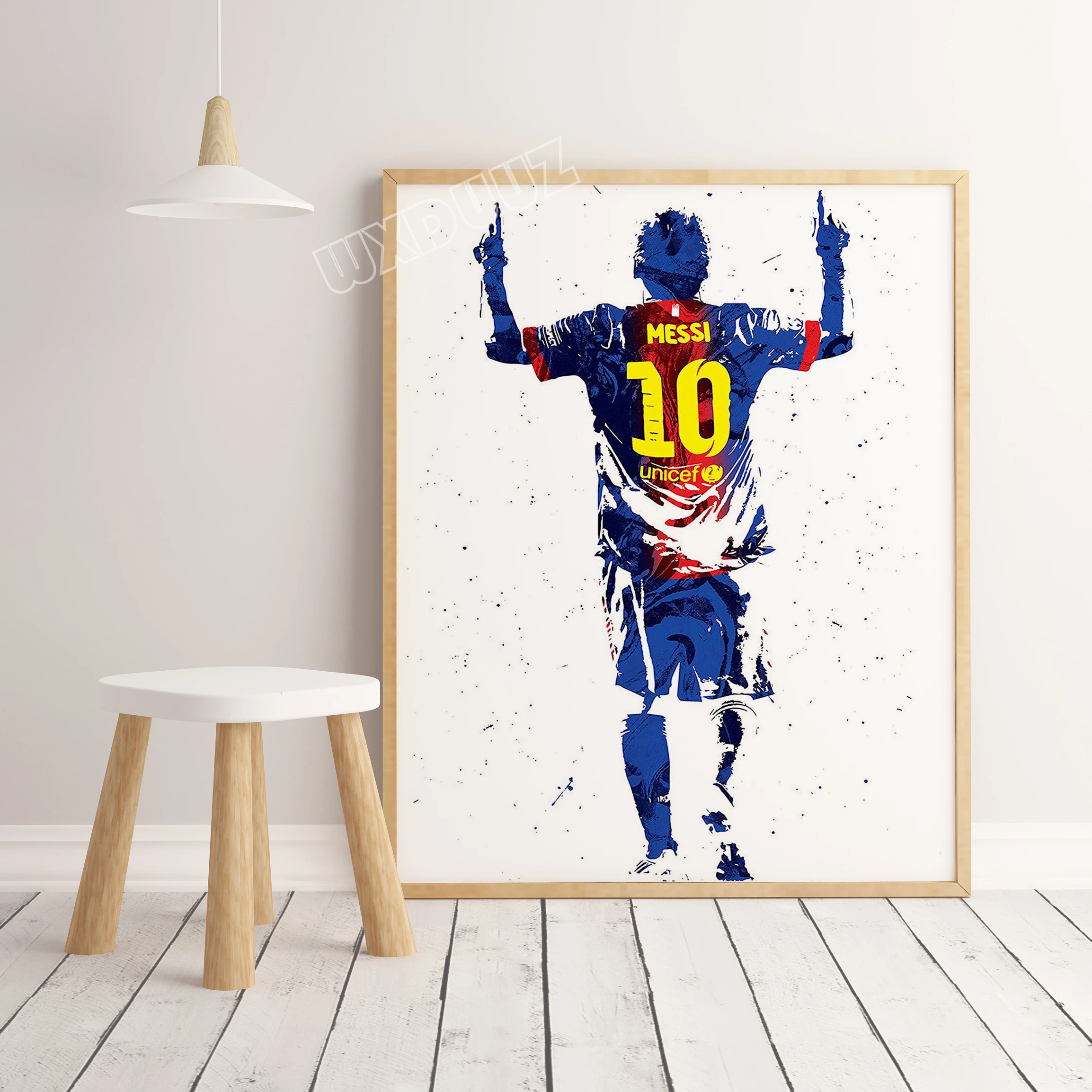 

Messi football star sports poster wall art print children decoration home decoration living Painting canvas painting A272
