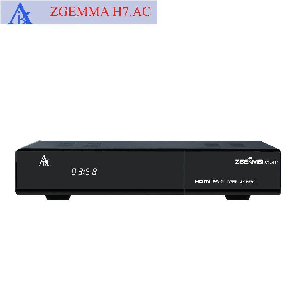 

2 pcs/lot 4K UHD ATSC + twin Satellite receiver zgemma h7.ac 2 * DVB S2X + ATSC