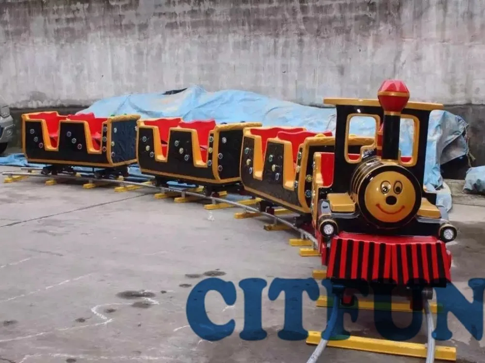 

Pint-Sized Kids amusement park train rides for sale, electric tourist ride track train HC-001C