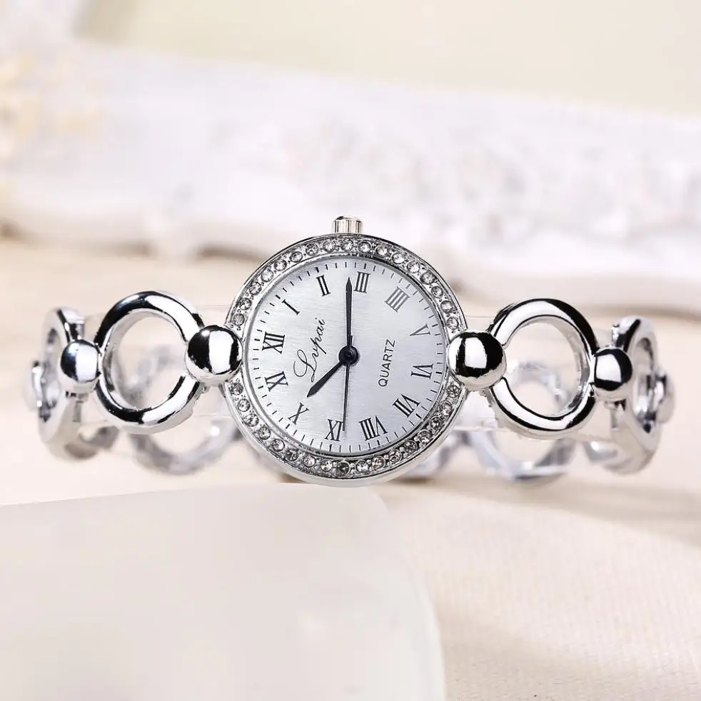 Женские часы Montres 2018 хит продаж модные роскошные женские наручные сплав стразы