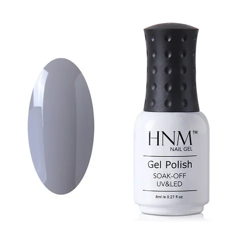 HNM 8 мл серый цвет лак для ногтей УФ-клей лак тиснение полуперманентный лаковый лак Vernis a ongle Nagellak зимний Гель-лак - Цвет: N002