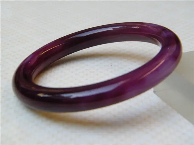 

FASHION SELLING stone JEWELRY 100% NATURAL LAVENDER onyx stone BRACELET 58.4MM a