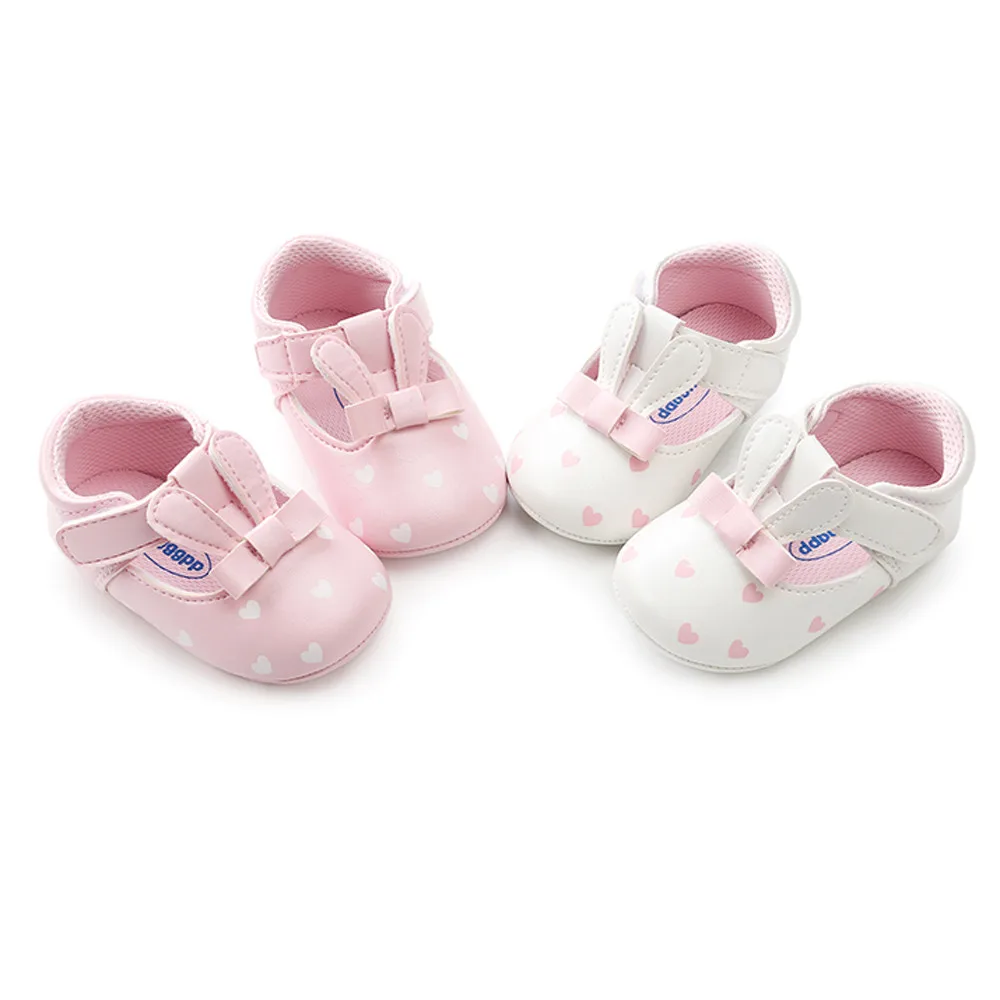 

Pu Leather Baby Shoes 0-6M 6-12M 12-18M Baby Girl Shoes Baby Moccasins Rubber Sole Anti-slip Shoes For Baby Toddler First Walker