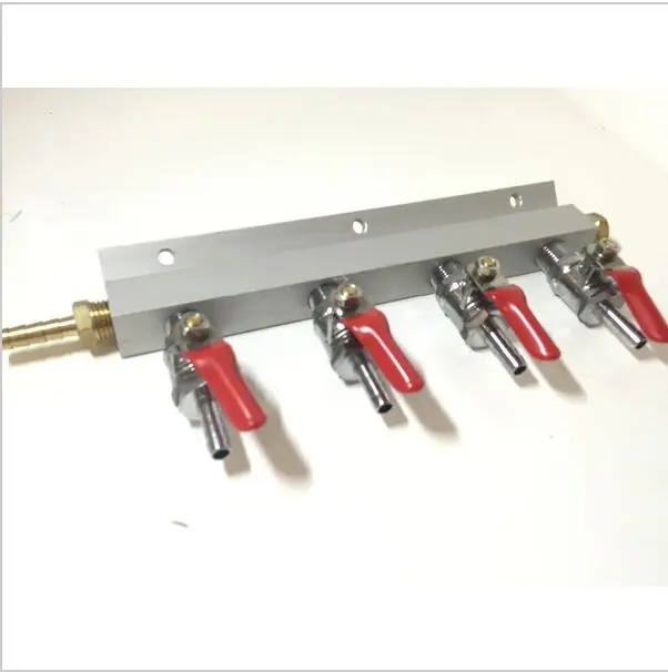 muti Way homebrew Co2 Air Gas Distribution Manifold Splitter Draft Beer
