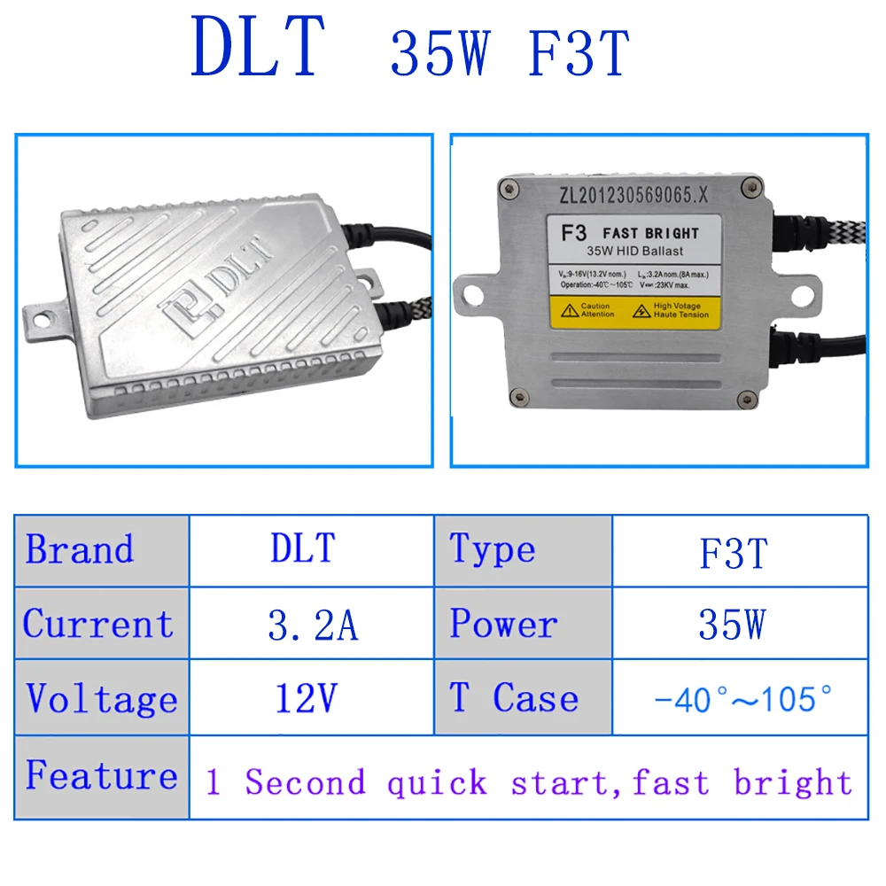 SKYJOYCE 1 пара DLT HID балласт 12 В 24 в 35 Вт 55 Вт 70 Вт Быстрый Яркий DLT F3 F5 F7 S7 T5 HID балласт X3 X5 X35 X55 HID Canbus балласт