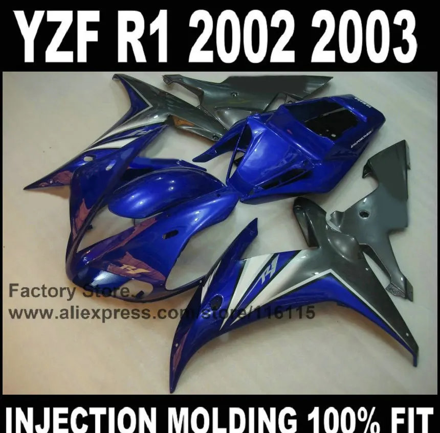 Обтекатели для мотоциклов YAMAHA R1 2002 2003 YZF 02 03|Полные комплекты обтекателей| |