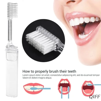

Portable Folding Outdoor Travel Camping Toothbrush Foldable Plastic Tooth Brush