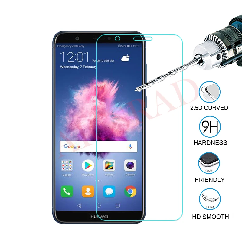 

AICSRAD Tempered Glass For Huawei P Smart Screen Protector Clear film For Huawei P smart Phone Cover transparent film case