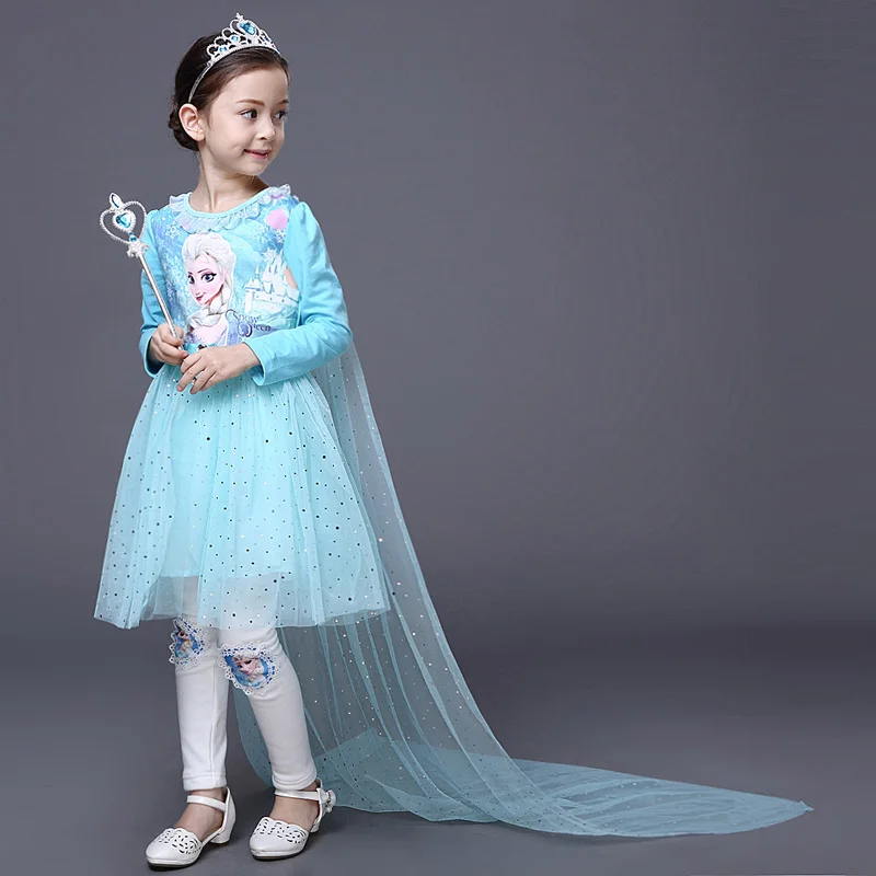 

Essar's Spring Snow Romance Princess Dress Dress Aisha Anna Girls Long Sleeved Summer Spring