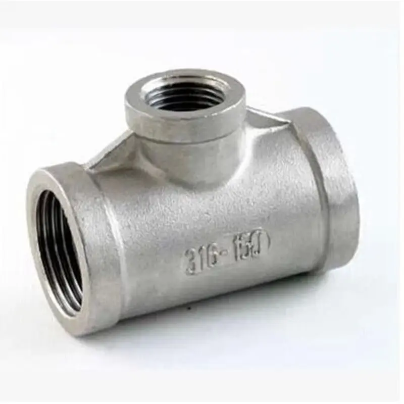 

1" to 1/2" to 1'' BSP Female Thread 304 Stainless Steel Reducing Tee Type 3 Way Pipe Fitting Connector for Tube Connection