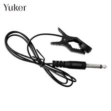 Универсальные Общие Yuker 2.7 футов акустическая гитара пьезо Датчик вибрации Настройка линии зажима провода датчиков черный кабель