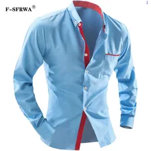 Брендовое платье рубашки Для мужчин s рубашка в горошек Slim Fit сорочка футболка с длинными рукавами Для мужчин рубашка тонкая рубашка Masculina Большие размеры 4XL