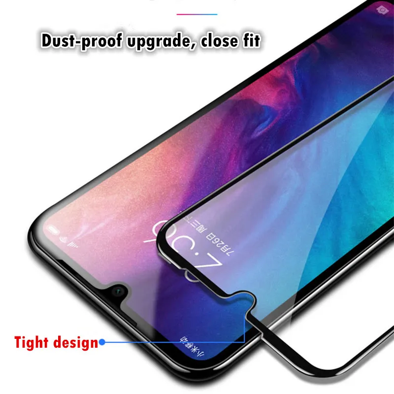 Закаленное стекло с полным покрытием для Xiaomi Redmi Note 7 8 8T 9 5 6 F2 Pro Plus Mi 10 lite SE F1 защита