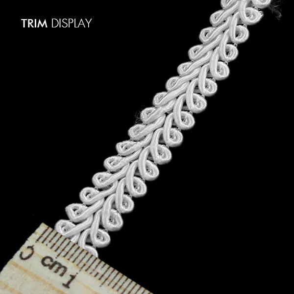 Белая кружевная лента 6 мм Плетеное украшение скрапбукинг пришивка отделка 40