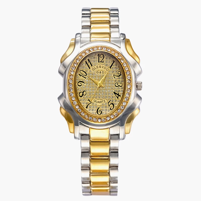 Xg64 G & D gle и VDO Роскошные Брендовые женские Часы золото Womem браслет Часы со стразами Женская одежда часы reloj Mujer