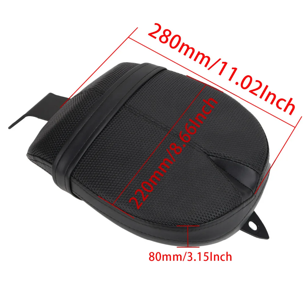 Black Motorcycle Passenger Rear Seat Cover Cushion Pad for Victory