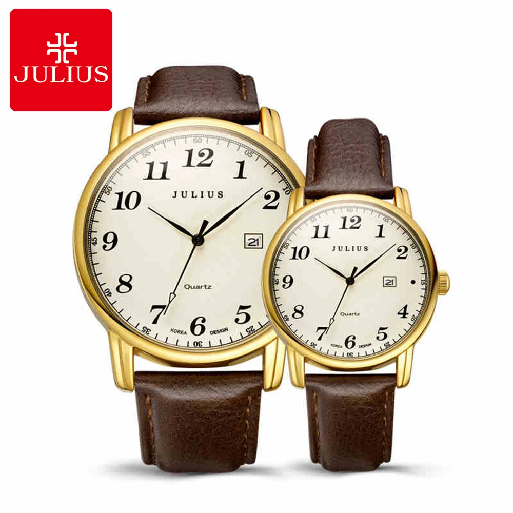 

Best Lovers Hot Digital Watches Women Men Calendar Fashion Casual Quartz Wrist Watch Leather Band Luxury Brand Julius 508 Clock