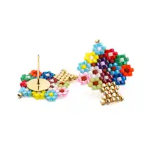 Go2boho MIYUKI серьги-гвоздики для женщин Дерево жизни золотые серьги-гвоздики богемные красочные массивные серьги ювелирные изделия подарок