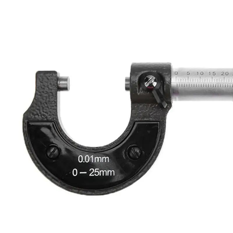 Outside Micrometer 0-25mm/0.001mm Gauge Vernier Caliper Measuring Tool Precision Gauge Meter Carbon Steel Measure Tools