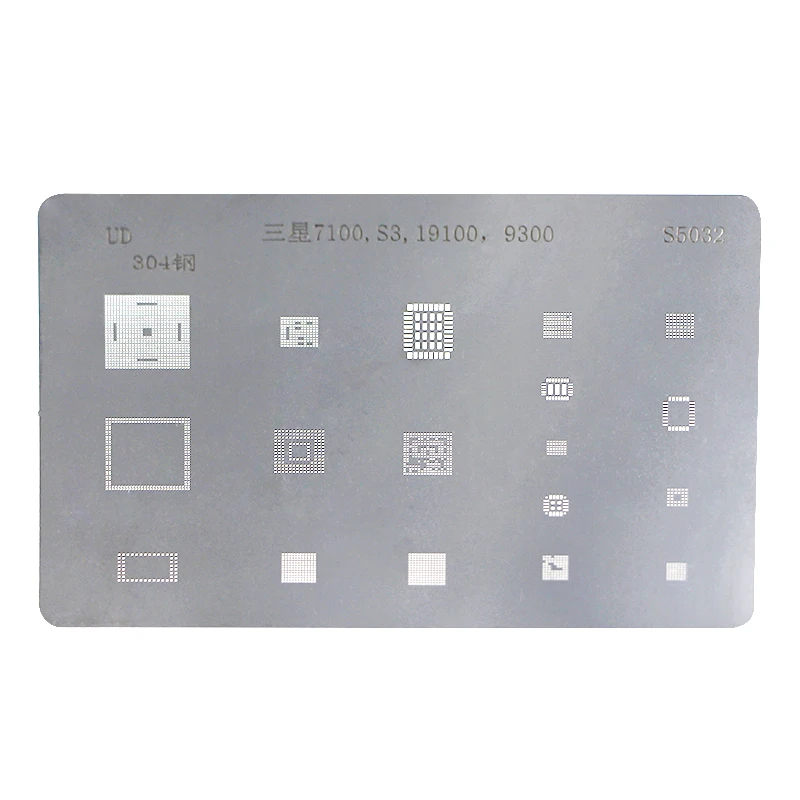 

UANME Motherboard IC Chip Ball Soldering Net Steel Plate For Samsung Galaxy S3 7100 9300 S4 S5 Phone Logic Board Repair Tool