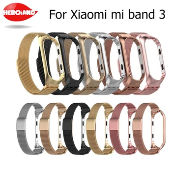 

For Mi band 3 Strap Metal for Xiaomi Mi Band 3 Bracelet Screwles for Xiaomi Mi Band 3 Bracelet Correa MiBand 3 Wrist Band Steel