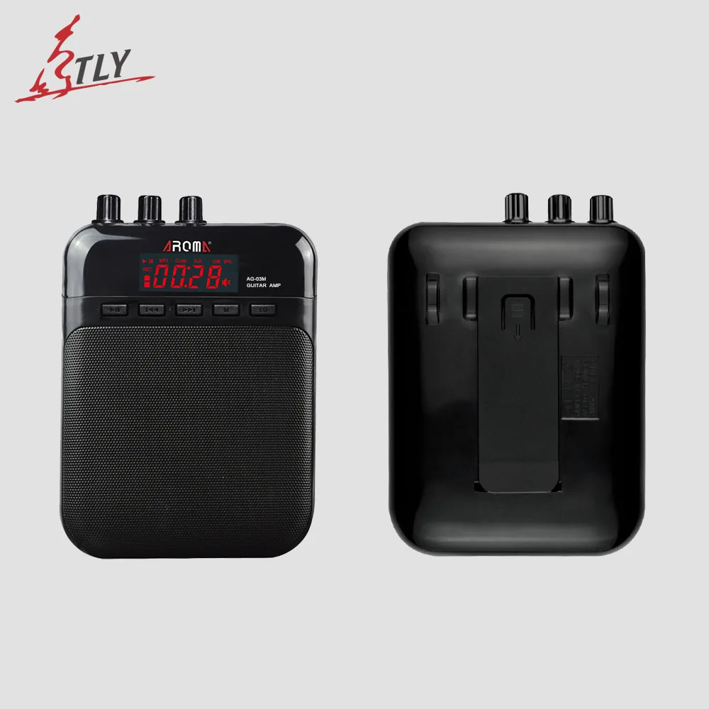 Speaker and Recorder 2 in 1 Aroma Portable 5W Mini Guitar Amplifier Rechargeable Built-in battery and Micro SD/TF Card Slot Electric Guitar Amp Speaker and Recorder 2 in 1 Aroma Portable 5W Mini Guitar Amplifier Rechargeable Built-in battery and Micro SD/TF Card Slot Electric Guitar Amp