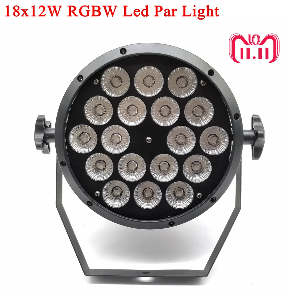 

LED Par 18x12W RGBW Led Stage Light Par Light With DMX512 for disco DJ projector machine Party Decoration SHEHDS Stage Lighting