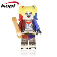 50 шт. Супер Герои кирпичи Харли Куинн собрать Капитан Америка Джокер Хоук советские строительные блоки для детей подарок игрушки PG1543