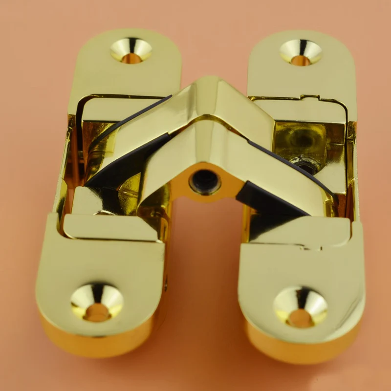 Folding door hinge 110*29 gold three dimensional Adjustable Invisible