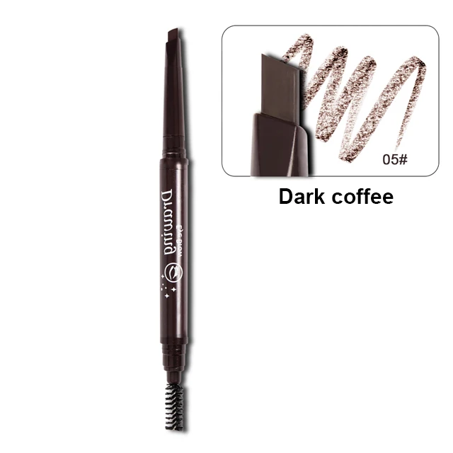 5 Dark coffee 5 цветов, водостойкий микроблейдинг, жидкий карандаш для бровей, долговечный, вилка, кончик татуировки, оттенок, ручка, краска для бровей, маркер для бровей - Цвет: 5 Dark coffee