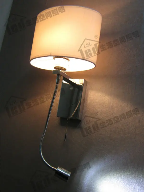 

Hard-wired Headboard Light 4 Stages Switch Design Color&Shape of Lamp Shade Optional Version with cords plug available