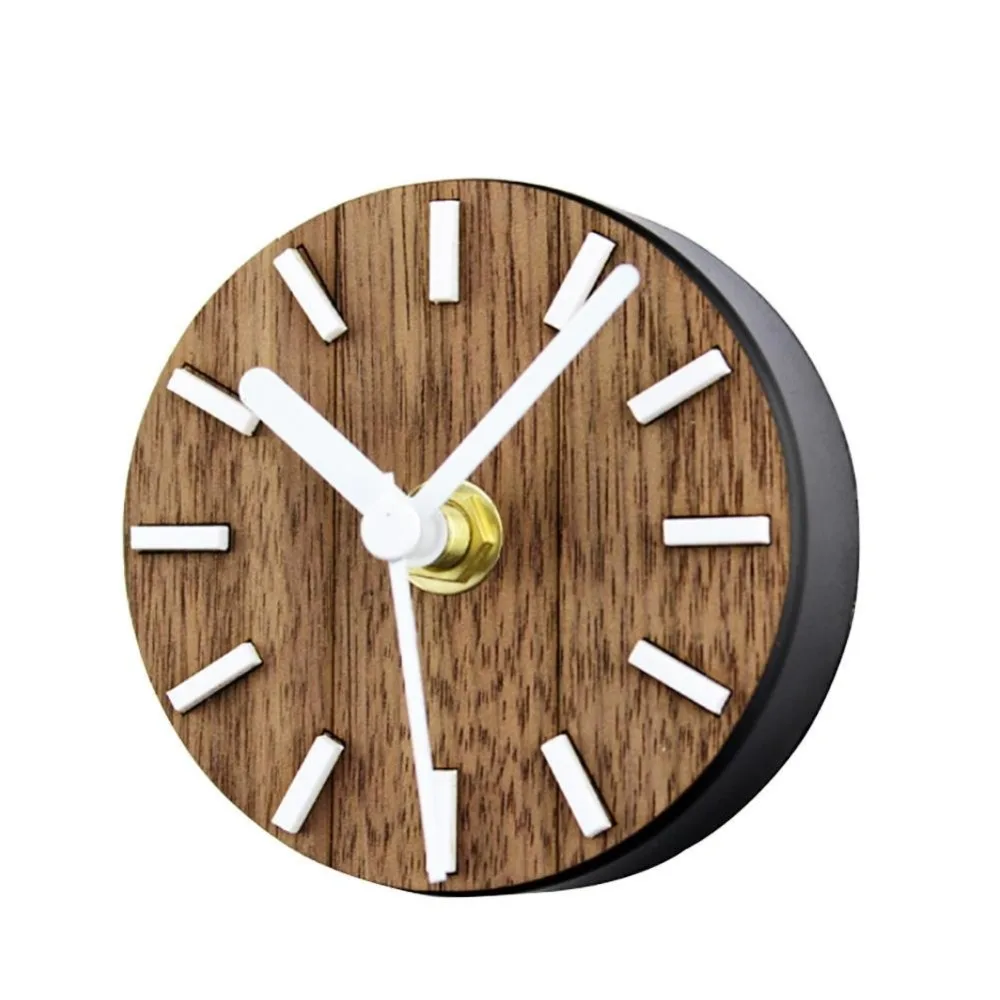 Buy Mini Round wall clock self adhesive clock