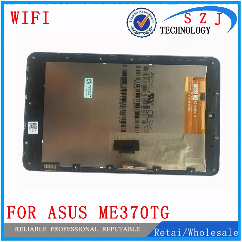 New 7 inch For Asus Google Nexus 7 ME370T ME370TG ME370 Wifi Ver LCD Display Touch Screen Digitizer Sensore with Frame Assembly 5pcs lot 100% original new display screen lcd assembly with frame for lg nexus 5 d820 d821 lcd black