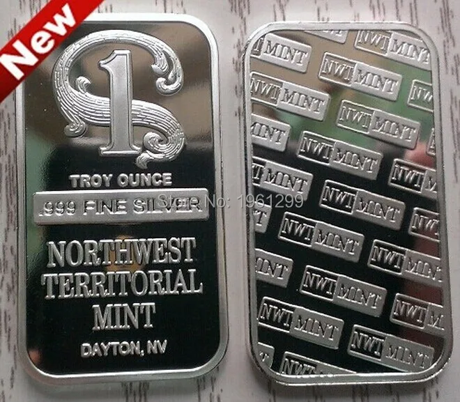 Dhl Free Ship100pcs Lot Nwt 1 Oz 999 Fine Silver Bar Northwest Territorial Mint Plated No Br Bullion Area Barbar Mops Aliexpress Br Silver Bullion Bar