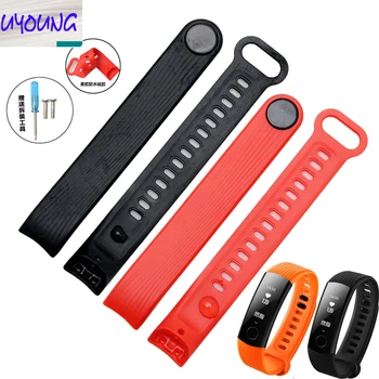 

UYOUNG Intelligent sports watch accessories fit HUAWEI HUAWEI glory 3 hand ring strap 16mm to send screws