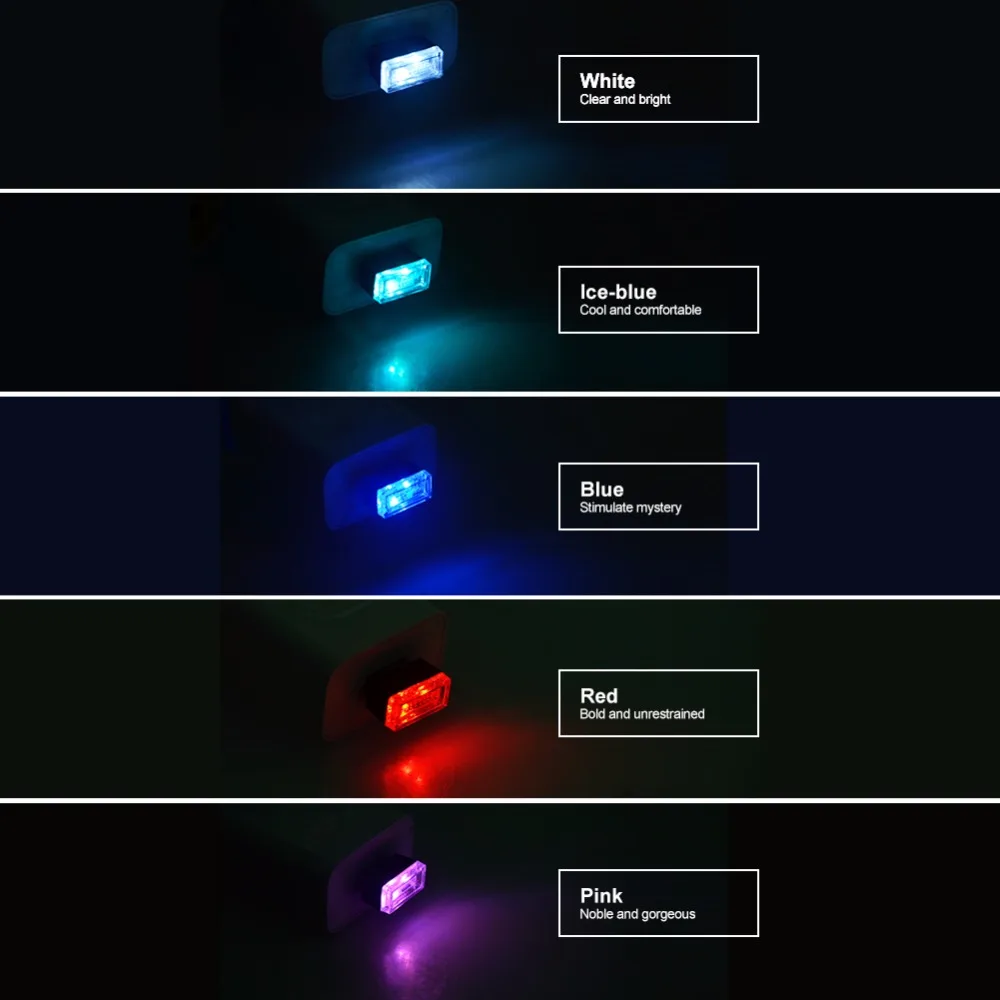 СВЕТОДИОДНЫЙ Автомобильный USB светильник ATcomm автомобильная атмосферная лампа 5 В